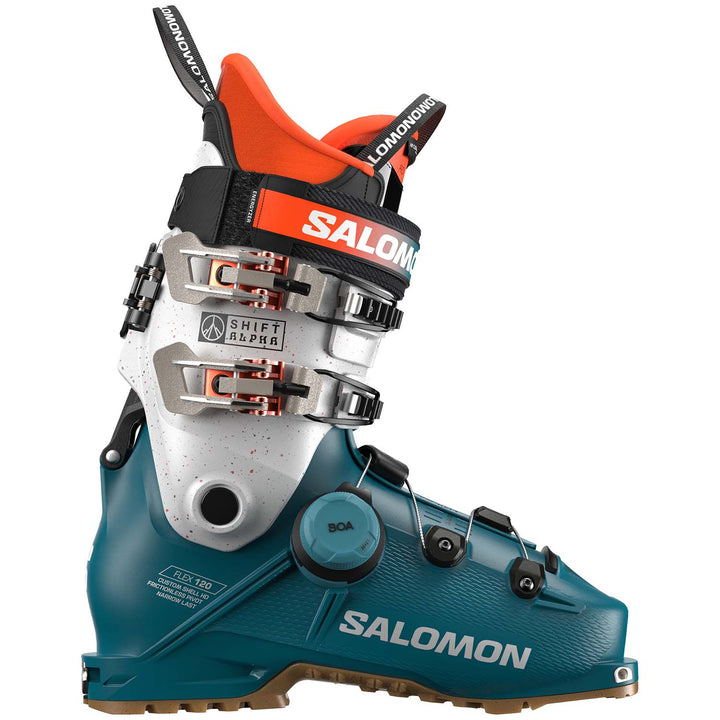 Salomon Shift Alpha BOA 120 Alpine Touring Ski Boots 2026 Dragonfly / Silver / Orange Tiger