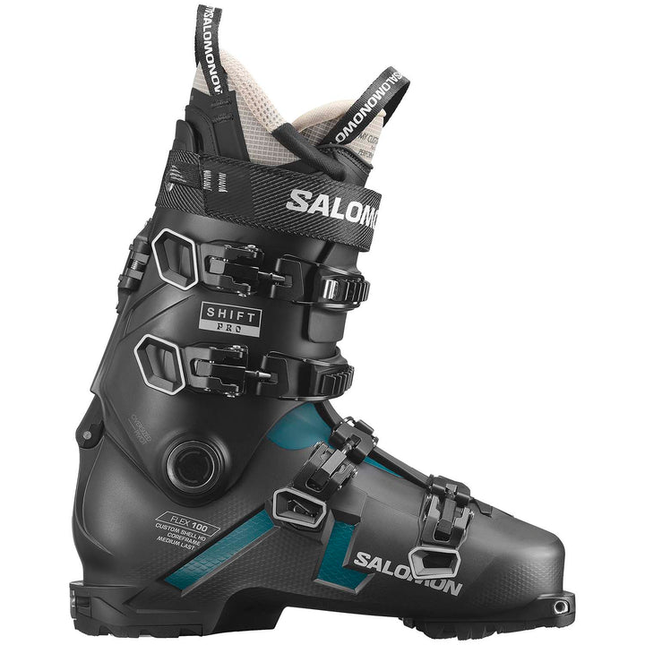 Salomon Shift Pro 100 Alpine Touring Ski Boots 2025 Black / Dragonfly / Humus