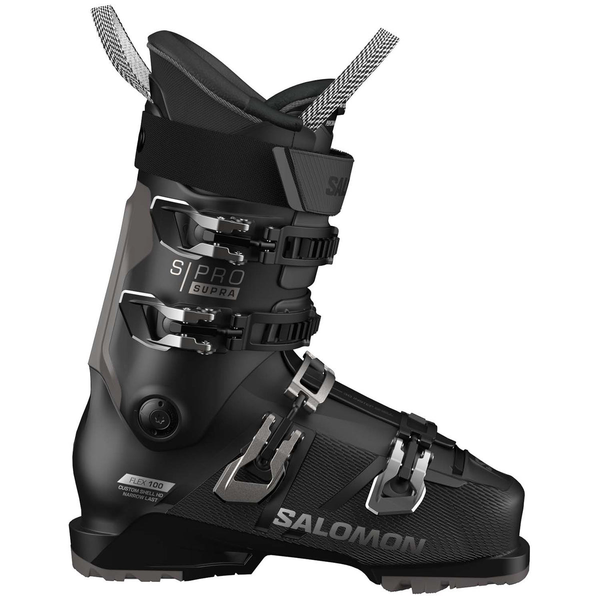 Salomon S/Pro Supra 100 GW Ski Boots 2025 Black / Dark Grey Metallic / Black