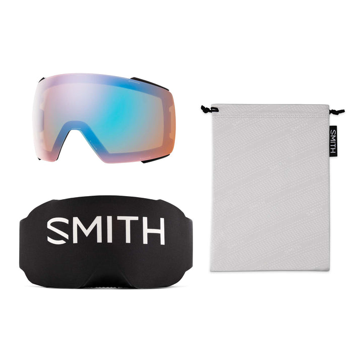 Smith I/O MAG Low Bridge Fit Goggles Black/ChromaPop Pro Photochromic Blue Mirror+ChromaPop Storm Blue Sensor Mirror