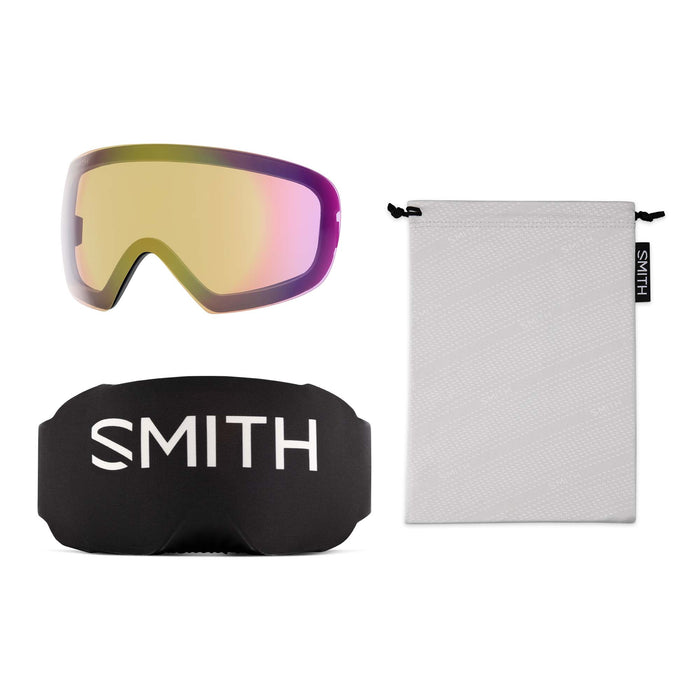 Smith I/O MAG S Goggles - Women's Black/ChromaPop Pro Photochromic Red Mirror+ChromaPop Storm Yellow Flash