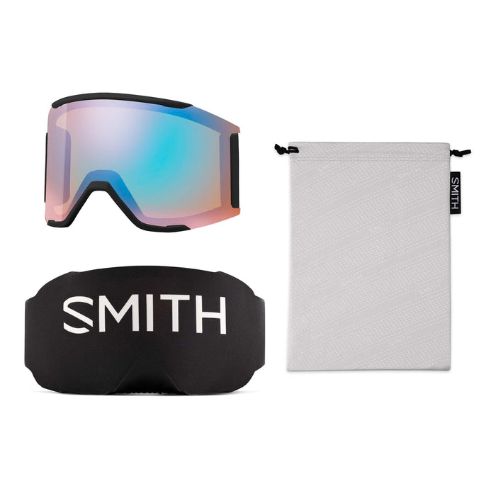 Smith Squad MAG Goggles Black/ChromaPop Pro Photochromic Gold Mirror+ChromaPop Storm Blue Sensor Mirror