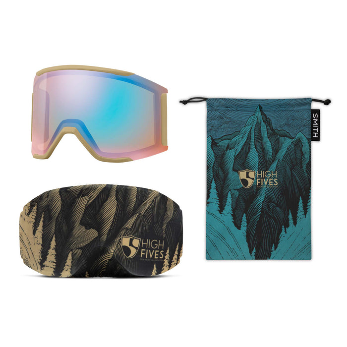 Smith Squad MAG Goggles High Fives/ChromaPop Everday Green Mirror+ChromaPop Storm Blue Sensor Mirror