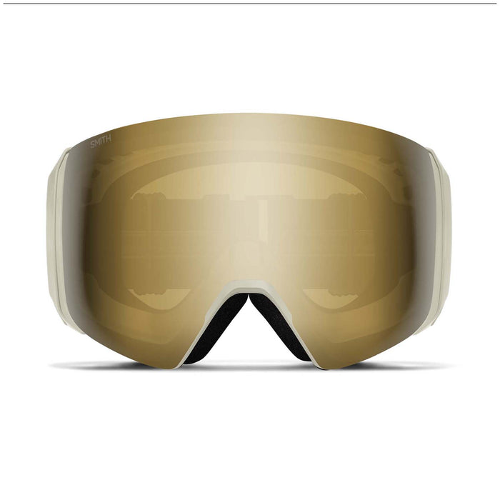 Smith 4D MAG XL Low Bridge Fit Goggles Chalk/ChromaPop Sun Black Gold Mirror+ChromaPop Storm Blue Sensor Mirror