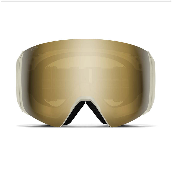 Smith 4D MAG XL Low Bridge Fit Goggles Chalk/ChromaPop Sun Black Gold Mirror+ChromaPop Storm Blue Sensor Mirror