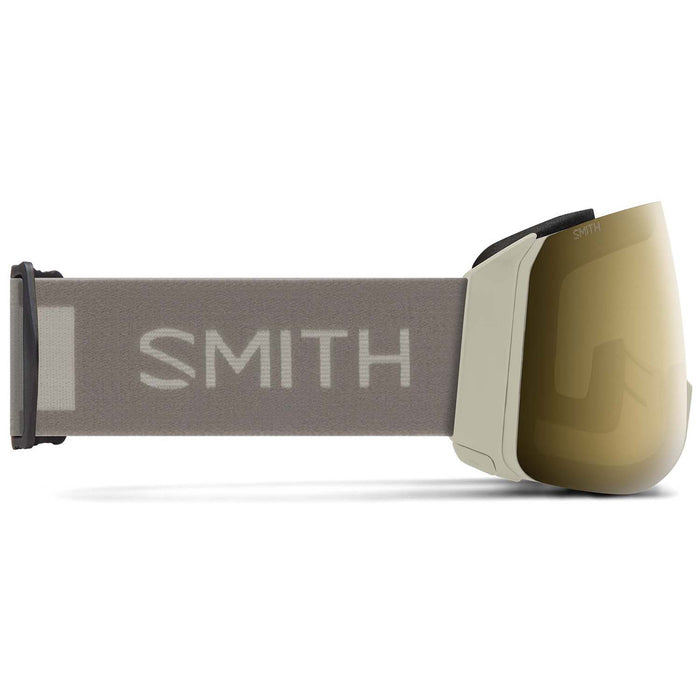 Smith 4D MAG XL Low Bridge Fit Goggles Chalk/ChromaPop Sun Black Gold Mirror+ChromaPop Storm Blue Sensor Mirror