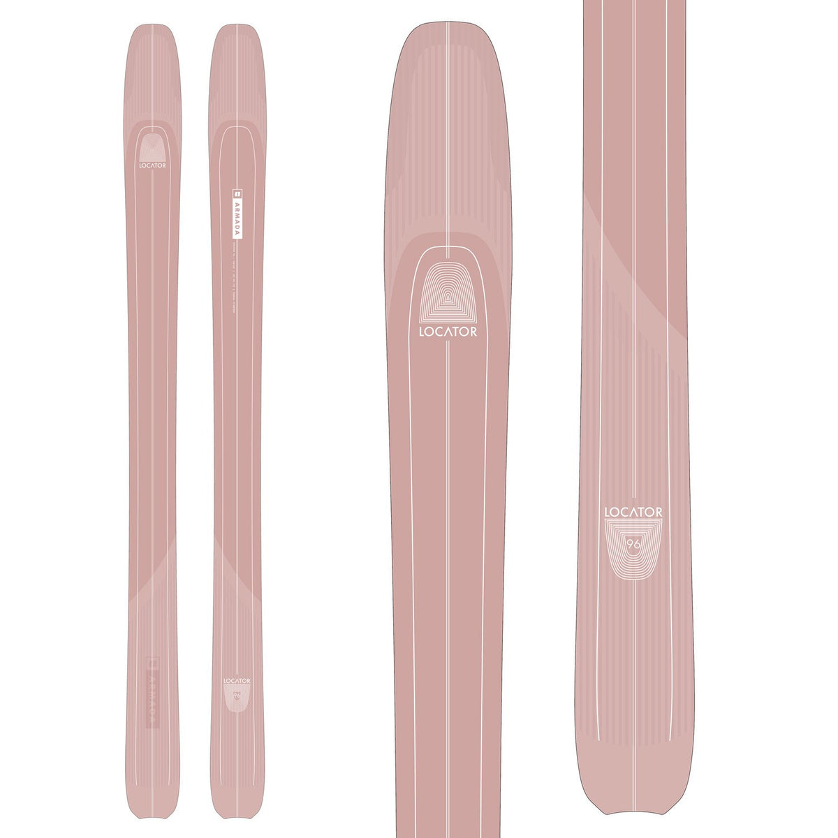 Armada Locator 96 Skis + Salomon S/Lab Shift MNC 10 Alpine Touring Ski Bindings 2024