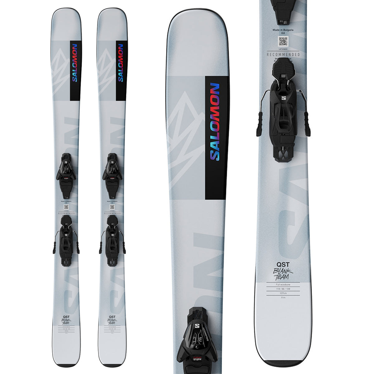 Salomon QST Blank Team Skis + L6 GW Bindings - Kids' 2025
