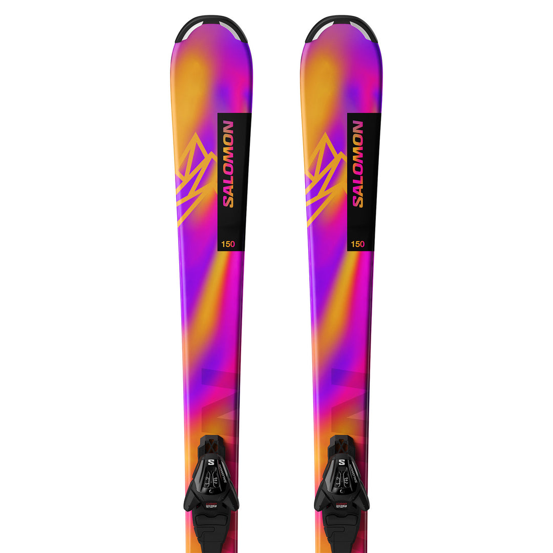 salomon girls skis LUX S + C5 Binding which is ideal for smaller and lightweight female skiers Salomon QST Lumen 98 Skis
