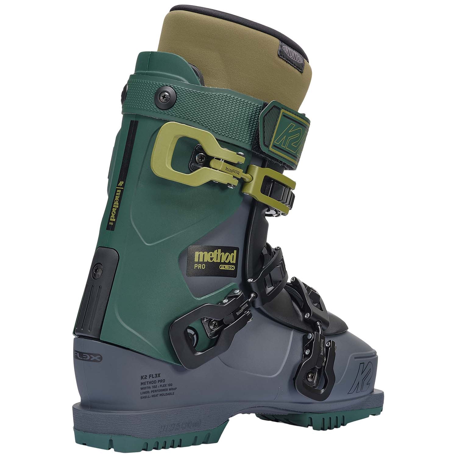 k2 fl3x method pro 2023 ski boots 2027 evo plush Intuition Wrap K2 FL3X Method Pro Ski