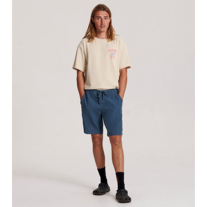 The Critical Slide Society Cruiser Linen Shorts - Men's Azure