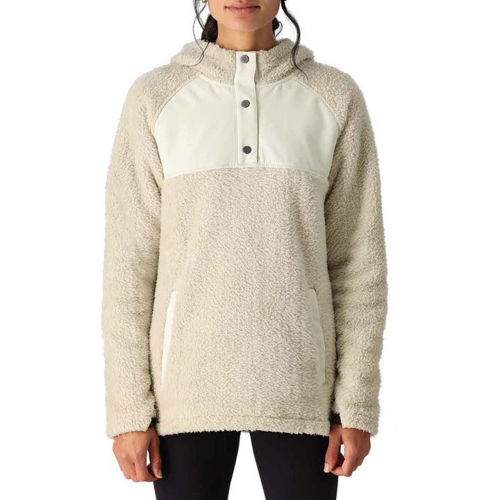 686 Hemlock Sherpa Fleece Hoodie - Women's Limestone