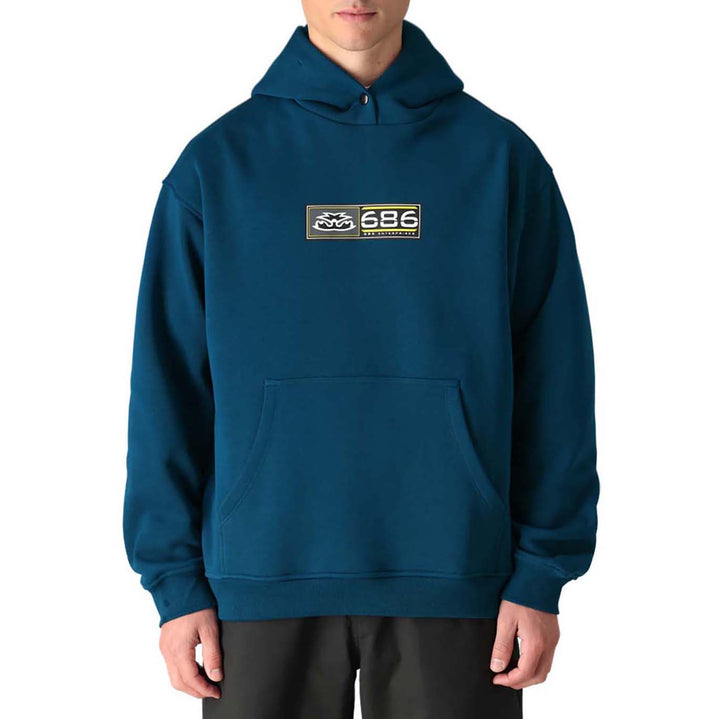 686 Vintage Premium Heavyweight Pullover Hoodie - Men's Moroccan Blue