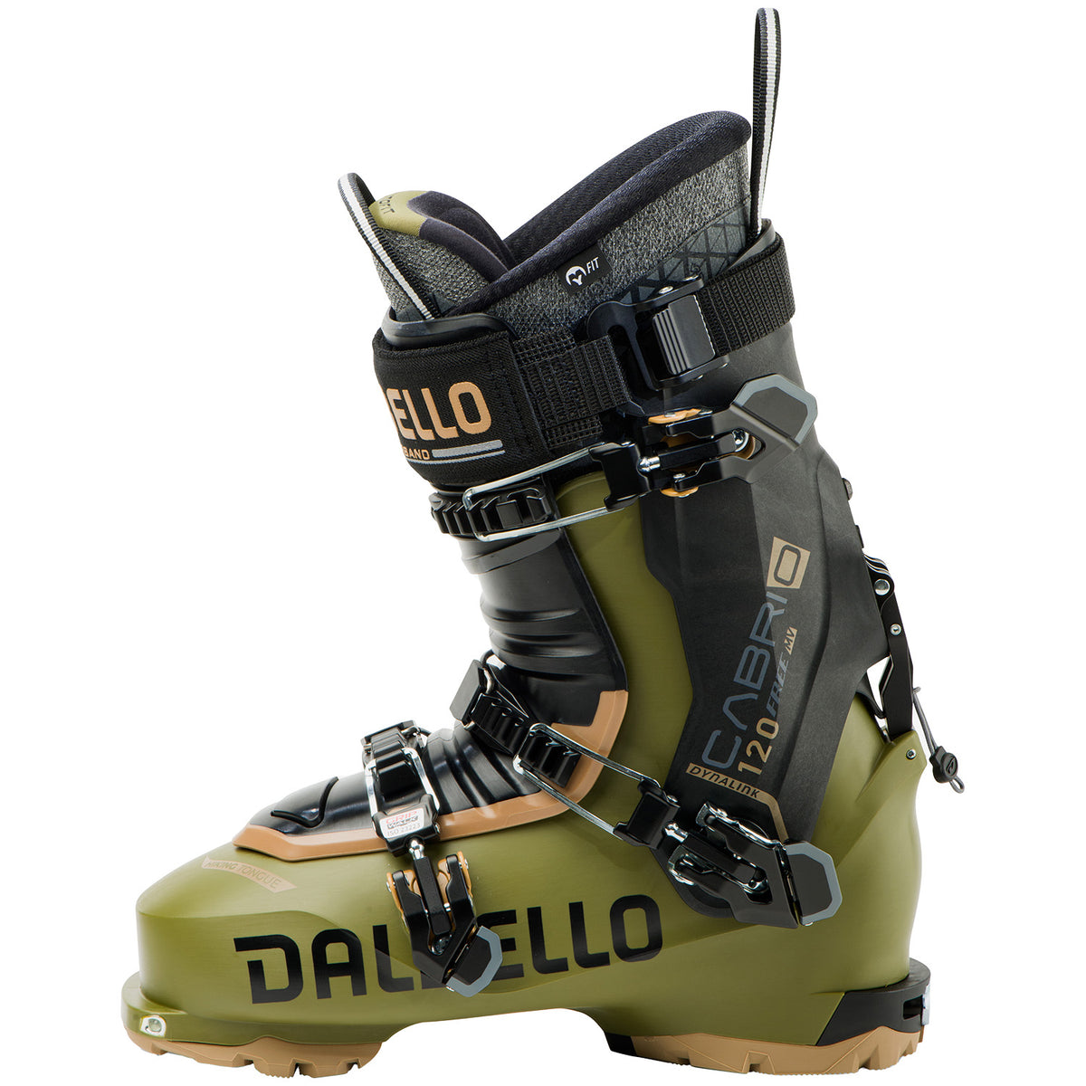 Dalbello Cabrio MV Free 120 IF Alpine Touring Ski Boots 2025 Olive/Black