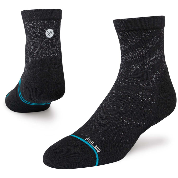 Stance Run Quarter Socks - Unisex Black