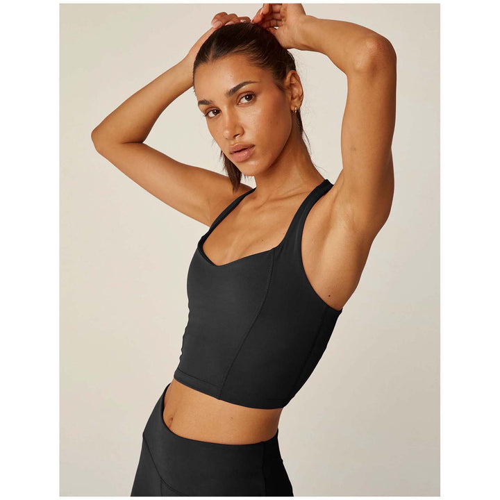 Beyond Yoga Powerbeyond Intensity Racerback Cropped Tank - Women's Black