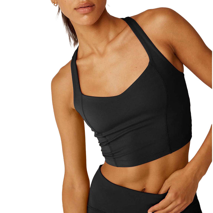 Beyond Yoga Powerbeyond Intensity Racerback Cropped Tank - Women's Black