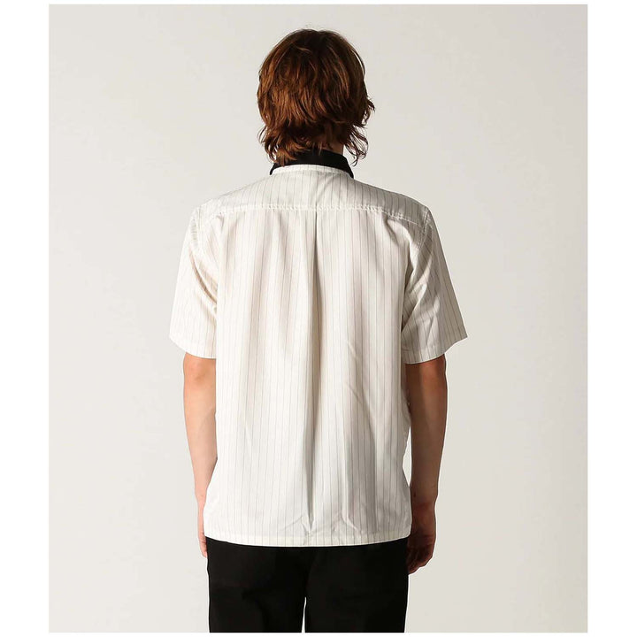 Former Vivian Pinstripe Short-Sleeve Shirt - Men's White
