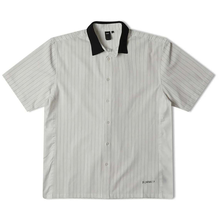 Former Vivian Pinstripe Short-Sleeve Shirt - Men's White
