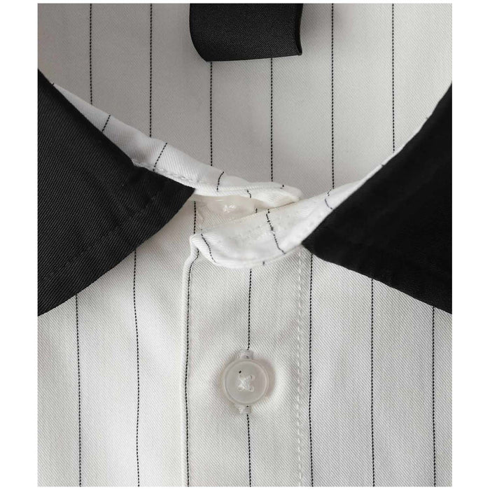 Former Vivian Pinstripe Short-Sleeve Shirt - Men's White