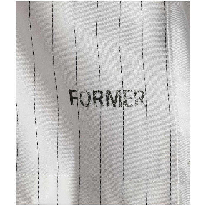 Former Vivian Pinstripe Short-Sleeve Shirt - Men's White