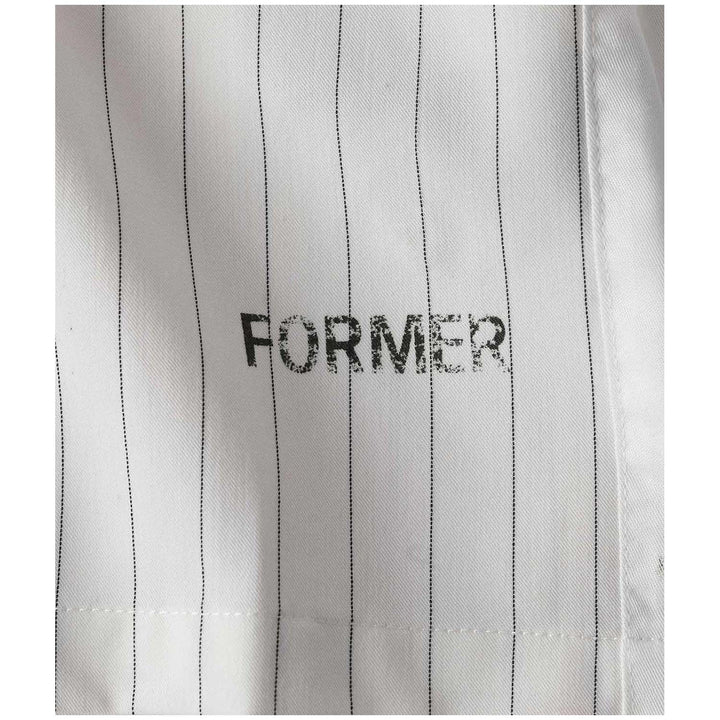 Former Vivian Pinstripe Short-Sleeve Shirt - Men's White