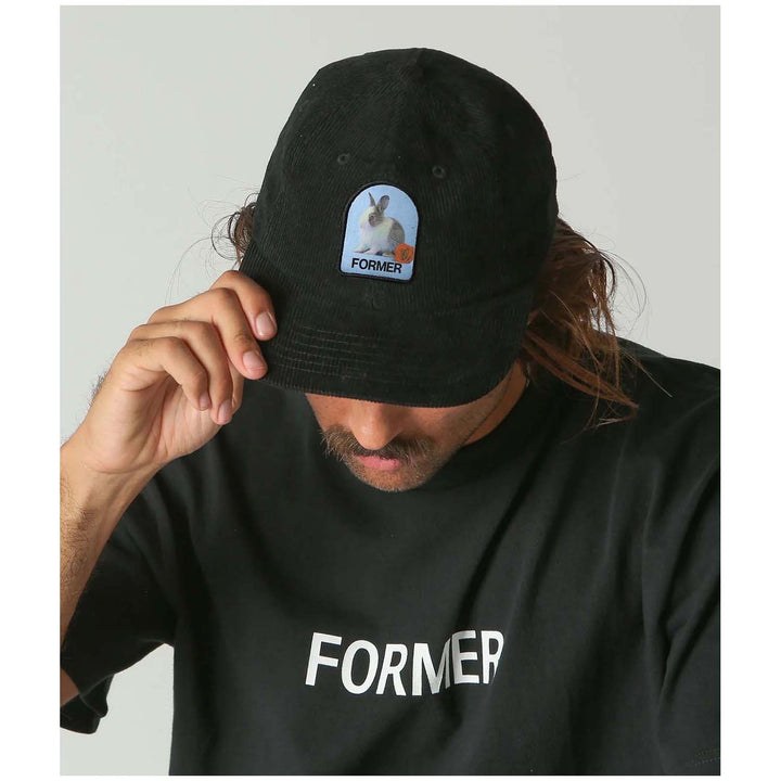 Former Valentine Cord Cap Black