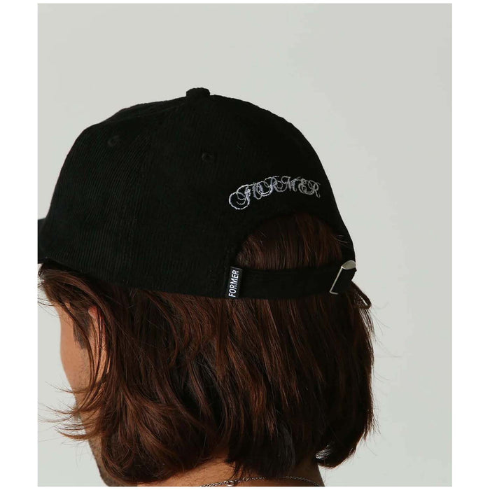 Former Valentine Cord Cap Black