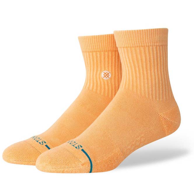 Stance Icon Washed Quarter Socks Peach