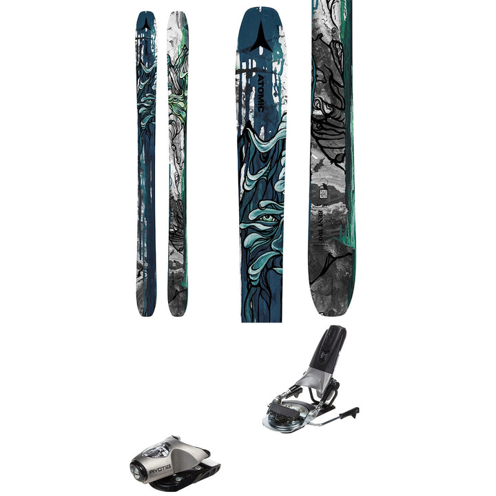 Atomic Bent 100 Skis + Look Pivot 15 GW Ski Bindings 2024