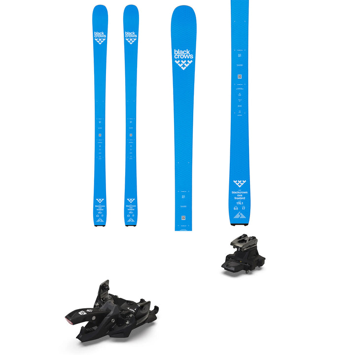 Black Crows Ova Freebird Skis + Marker Alpinist 12 Alpine Touring Ski Bindings 2024