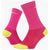 Shredly Explorer 6" Crew Socks - Women's Nebula Pink/Citron