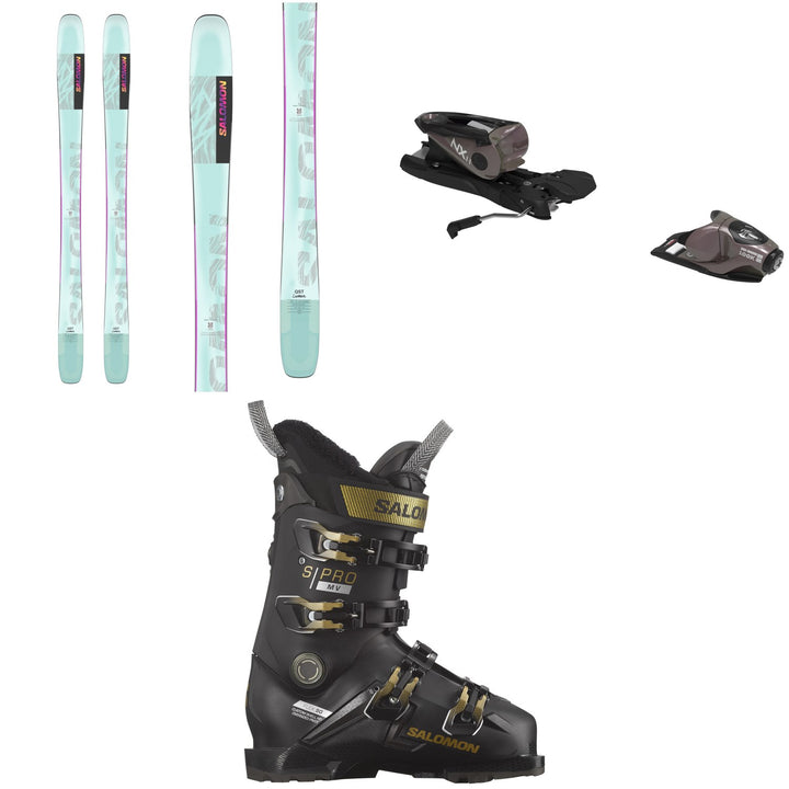 Salomon QST Lumen 98 Skis + Look NX 11 GW Ski Bindings + Salomon S/Pro MV 90 Ski Boots - Women's 2024