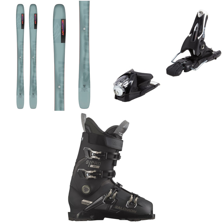 Salomon QST 98 Skis + Look SPX 12 GW Ski Bindings + Salomon S/Pro MV 100 Ski Boots 2024