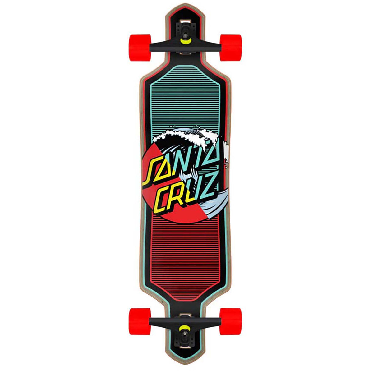 Santa Cruz Skateboards Wave Dot Splice Drop Thru 9.0 Cruiser Complete