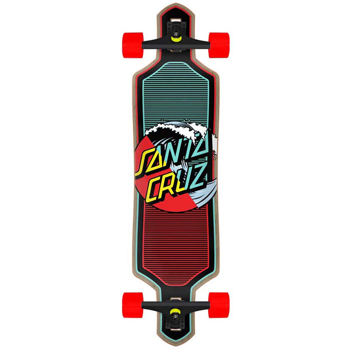 Santa Cruz Skateboards Wave Dot Splice Drop Thru 9.0 Cruiser Complete