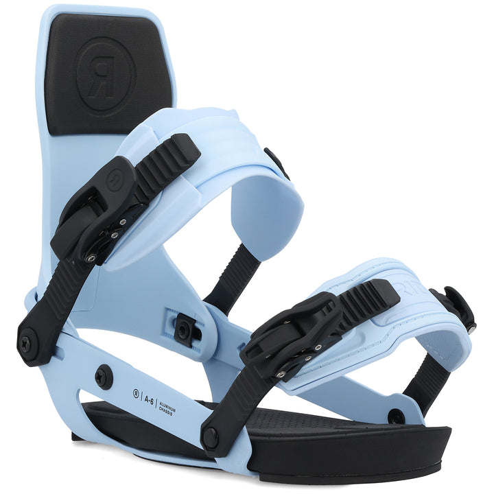 Ride A-6 Snowboard Bindings 2025 Cloud