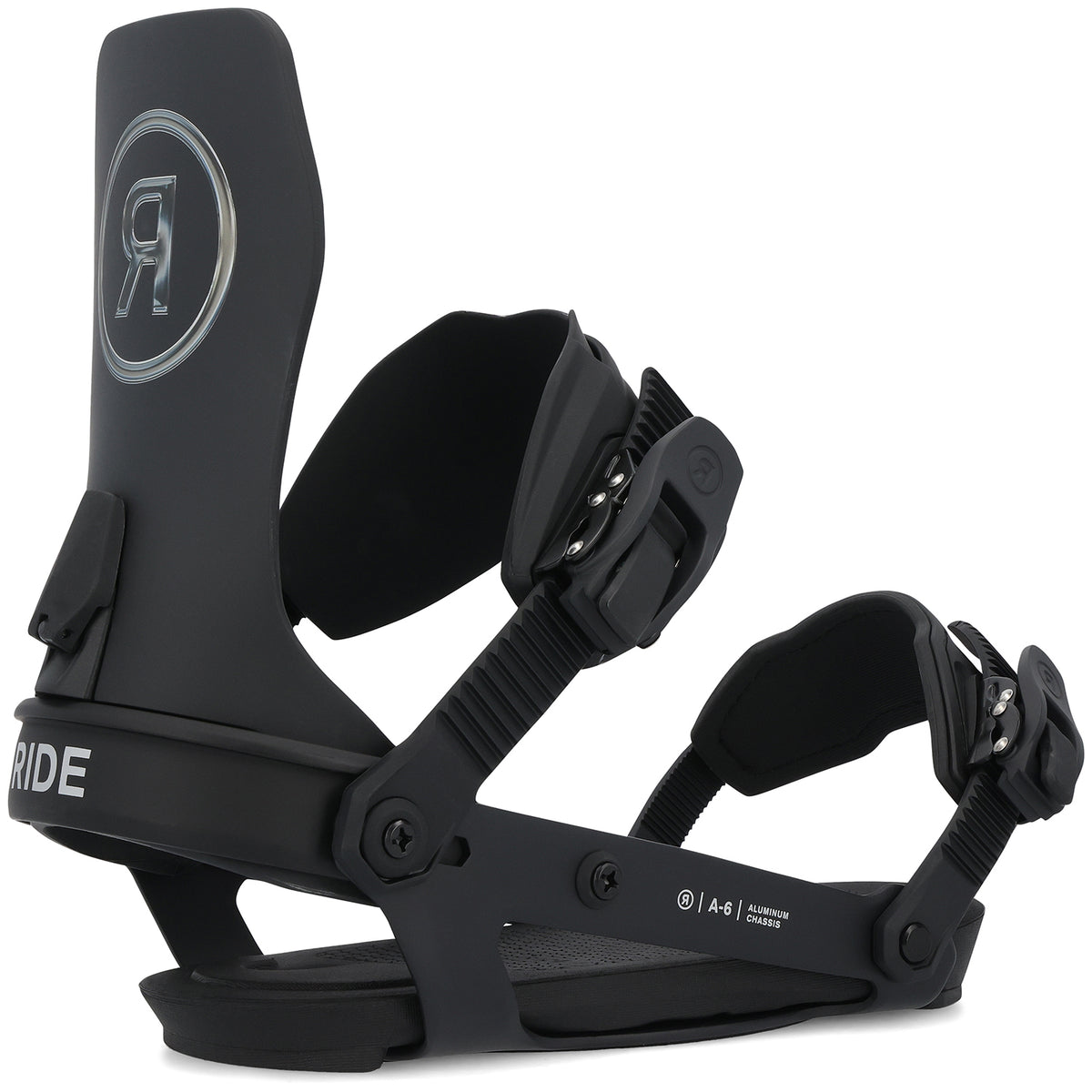 Ride A-6 Snowboard Bindings 2025 Black