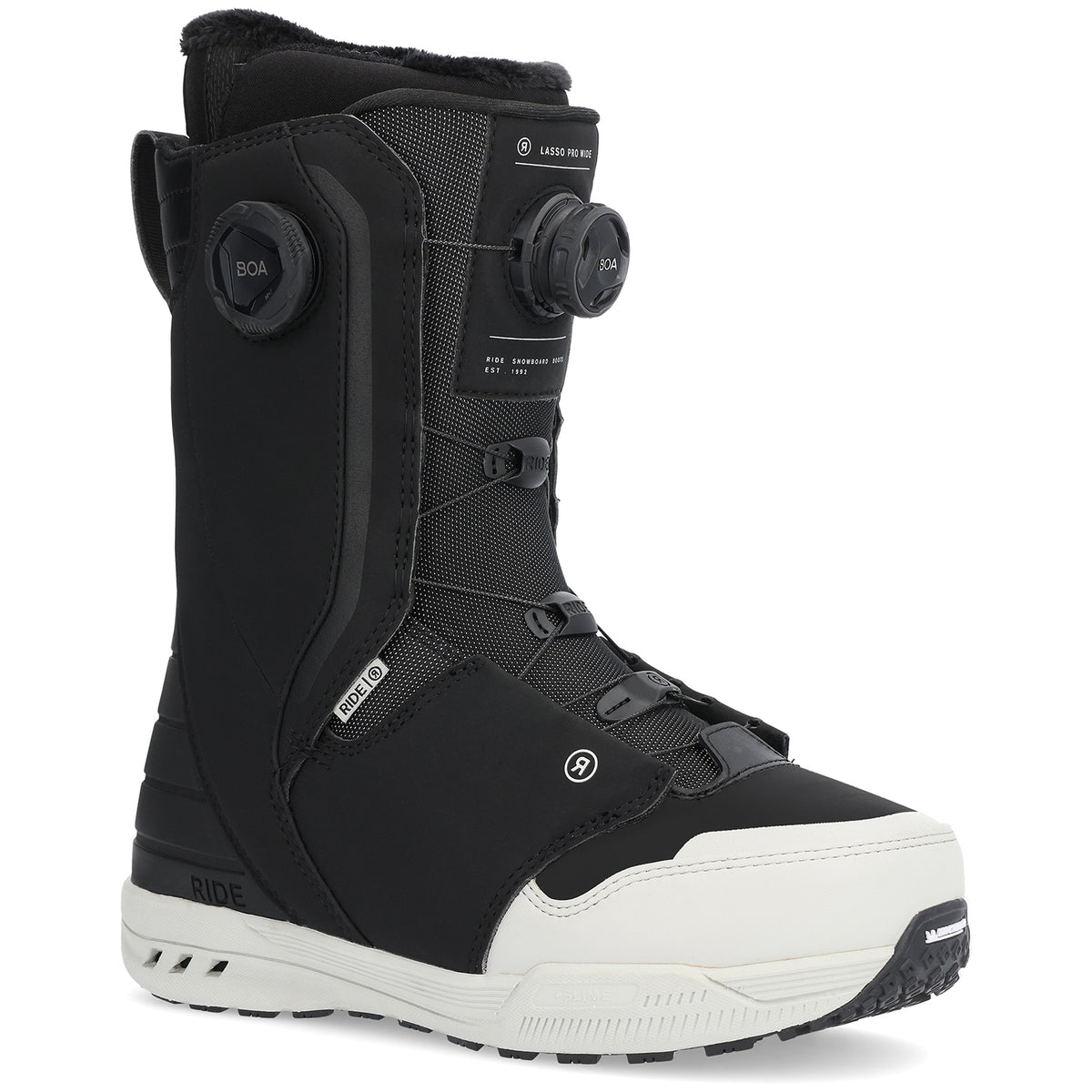 Ride Lasso Pro Wide Snowboard Boots 2025 Black