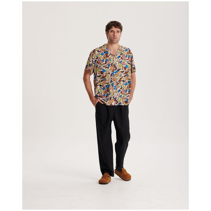 The Critical Slide Society Gus Goes West Short-Sleeve Resort Shirt - Men's Tan