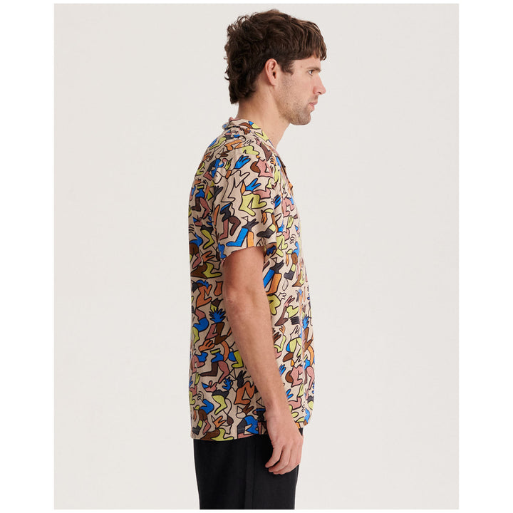 The Critical Slide Society Gus Goes West Short-Sleeve Resort Shirt - Men's Tan