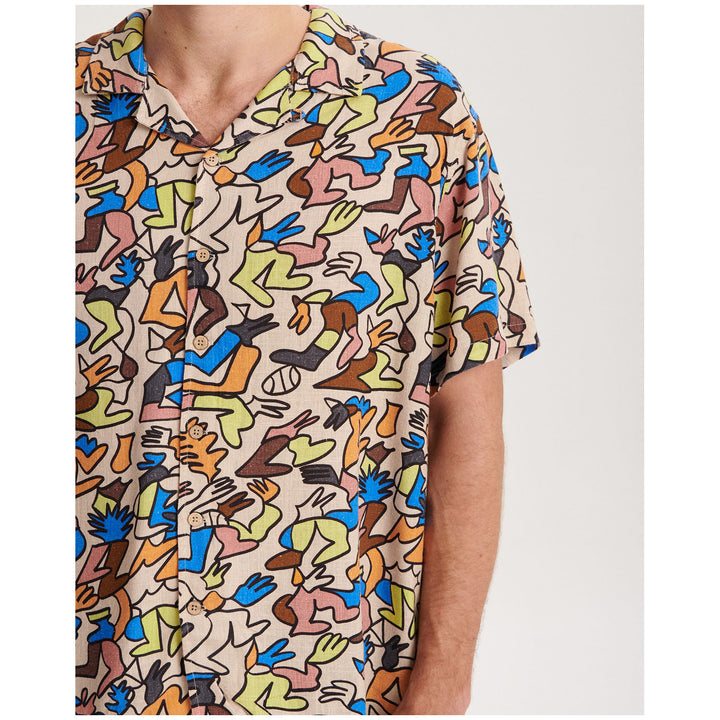 The Critical Slide Society Gus Goes West Short-Sleeve Resort Shirt - Men's Tan