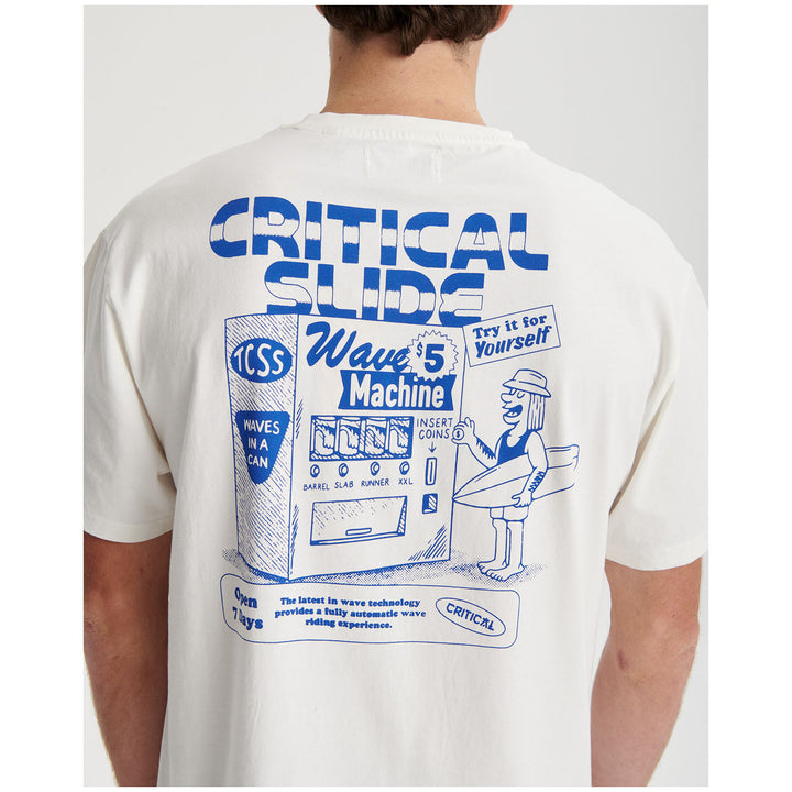 The Critical Slide Society Wave Machine T-Shirt - Men's Vintage White