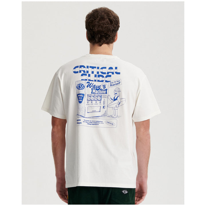 The Critical Slide Society Wave Machine T-Shirt - Men's Vintage White
