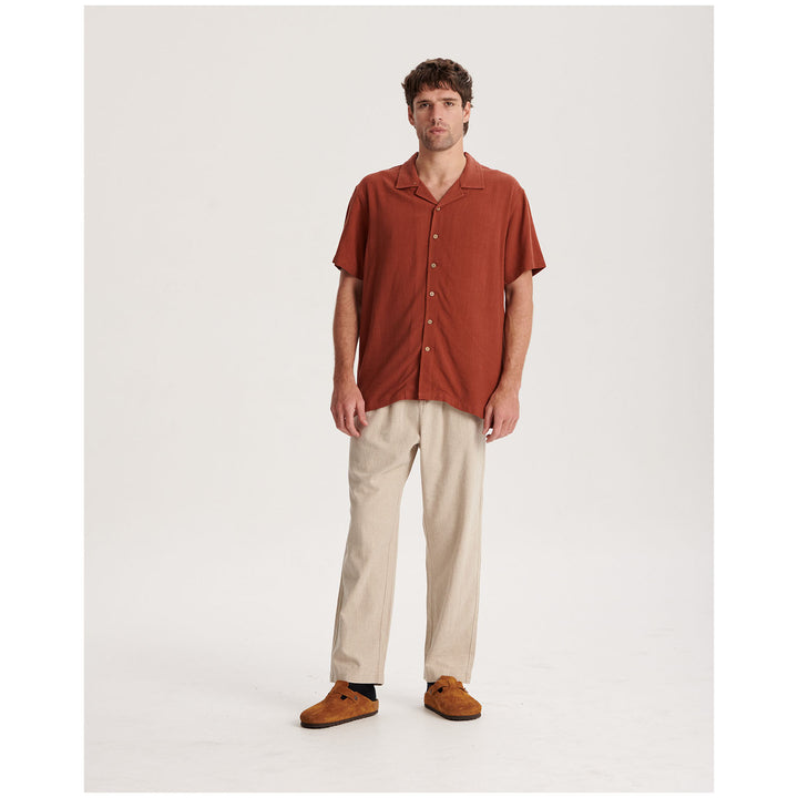 The Critical Slide Society Ernie Short-Sleeve Resort Shirt - Men's Terracotta