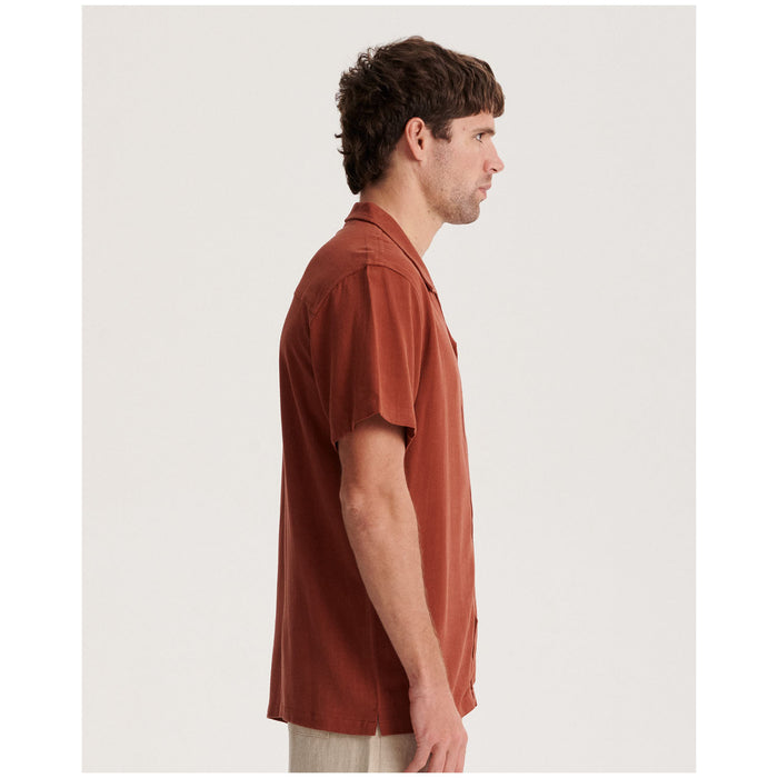 The Critical Slide Society Ernie Short-Sleeve Resort Shirt - Men's Terracotta