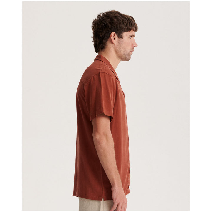 The Critical Slide Society Ernie Short-Sleeve Resort Shirt - Men's Terracotta