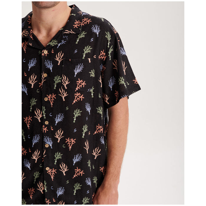 The Critical Slide Society Reefing Short-Sleeve Shirt - Men's Vintage Black