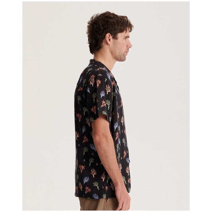 The Critical Slide Society Reefing Short-Sleeve Shirt - Men's Vintage Black