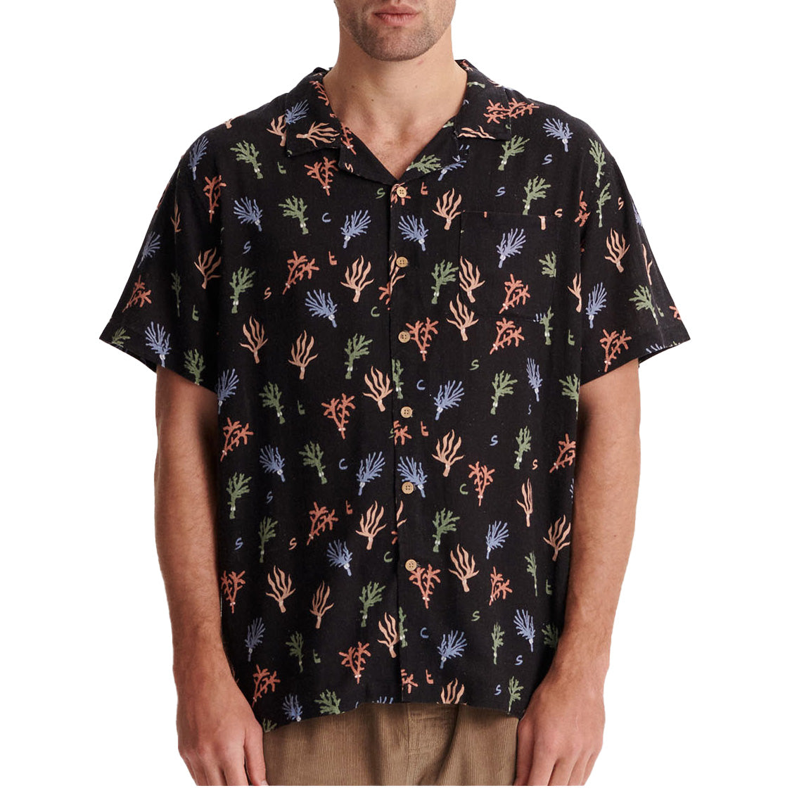 The Critical Slide Society Reefing Short-Sleeve Shirt - Men's Vintage Black